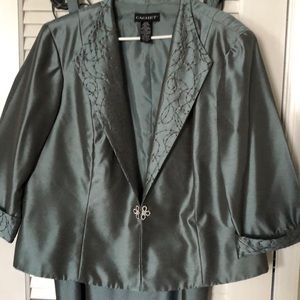 Evening gown and matching jacket